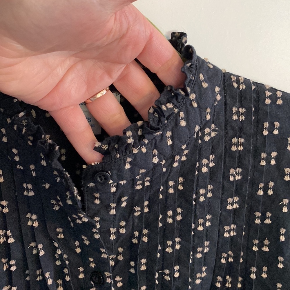 Sundance Phillipa Black Textured High Neck Top - Picture 8 of 12